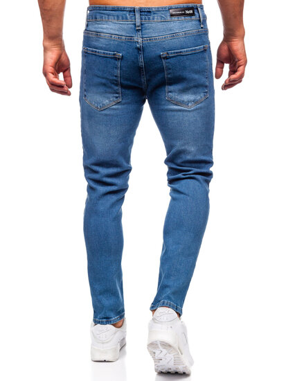 Sötétkék férfi farmer nadrág slim fit Bolf 6469