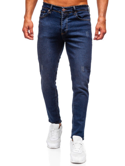 Sötétkék férfi farmer nadrág slim fit Bolf 6479