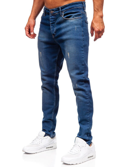 Sötétkék férfi farmer nadrág slim fit Bolf 6518