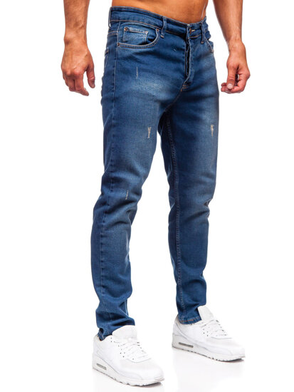 Sötétkék férfi farmer nadrág slim fit Bolf 6518