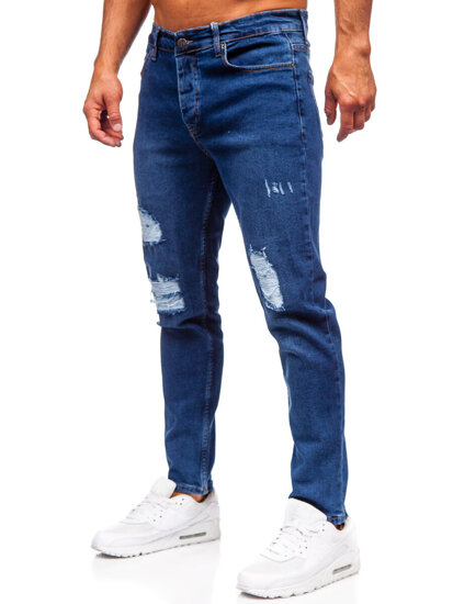 Sötétkék férfi farmer nadrág slim fit Bolf 6536