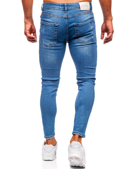 Sötétkék férfi farmernadrág skinny fit Bolf 5828