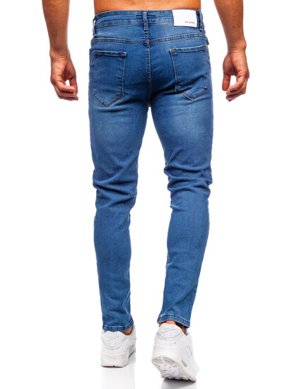 Sötétkék férfi farmernadrág slim fit Bolf 6175