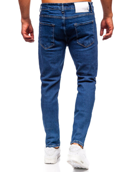 Sötétkék férfi farmernadrág slim fit Bolf 6553