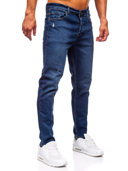 Sötétkék férfi farmernadrág slim fit Bolf 6561