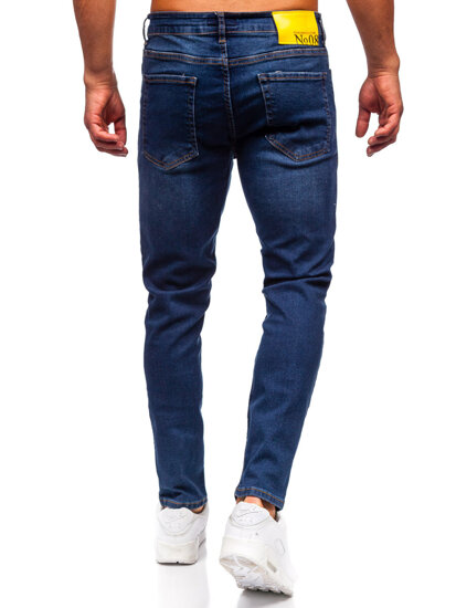 Sötétkék férfi farmernadrág slim fit Bolf 6571