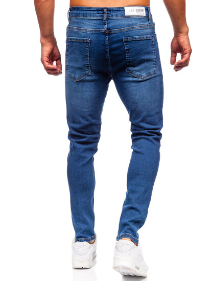 Sötétkék férfi farmernadrág slim fit Bolf 6585