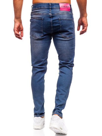 Sötétkék férfi farmernadrág slim fit Bolf 6587