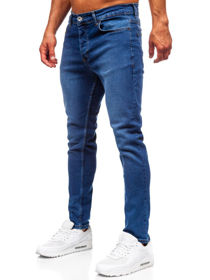 Sötétkék férfi farmernadrág slim fit Bolf 6591