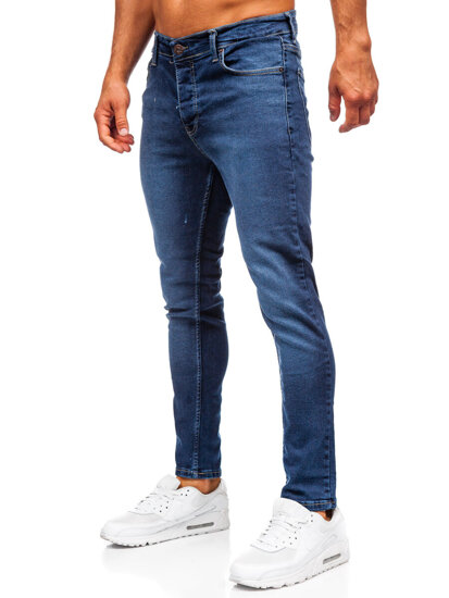 Sötétkék férfi farmernadrág slim fit Bolf 6596