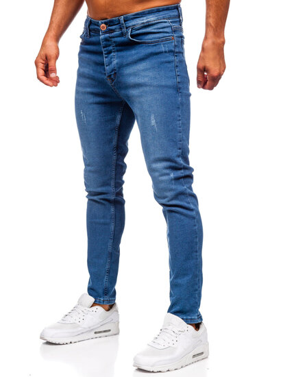 Sötétkék férfi slim fit farmer Bolf 6175