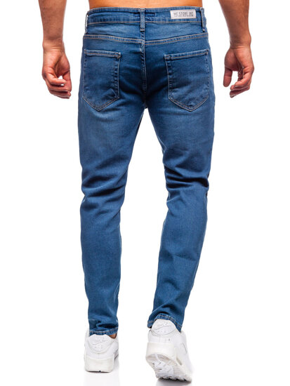 Sötétkék férfi slim fit farmer Bolf 6452