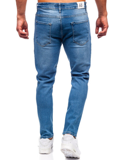 Sötétkék férfi slim fit farmer Bolf 6471