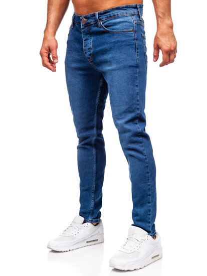 Sötétkék férfi slim fit farmer Bolf 6482