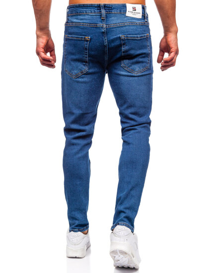 Sötétkék férfi slim fit farmer Bolf 6482