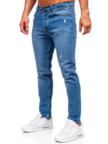 Sötétkék férfi slim fit farmer Bolf 6485