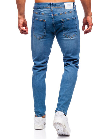 Sötétkék férfi slim fit farmer Bolf 6485