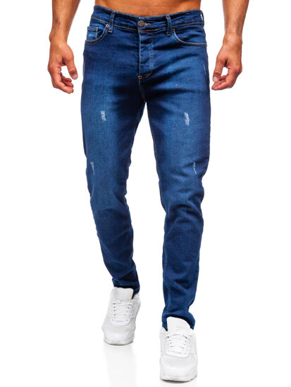 Sötétkék férfi slim fit farmer Bolf 6516