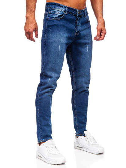 Sötétkék férfi slim fit farmer Bolf 6558