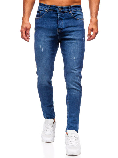 Sötétkék férfi slim fit farmer Bolf 6564-1