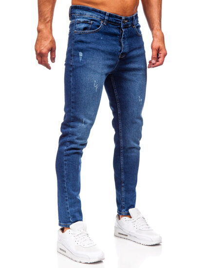 Sötétkék férfi slim fit farmer Bolf 6564-1