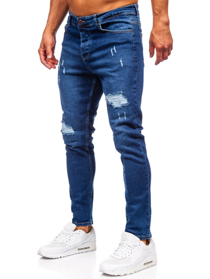 Sötétkék férfi slim fit farmer Bolf 6569-1