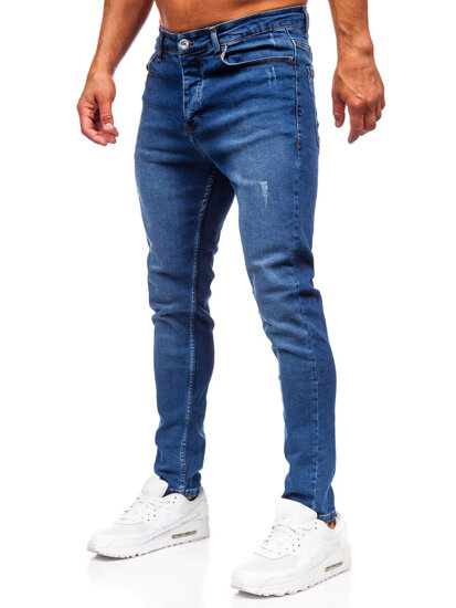 Sötétkék férfi slim fit farmer Bolf 6585