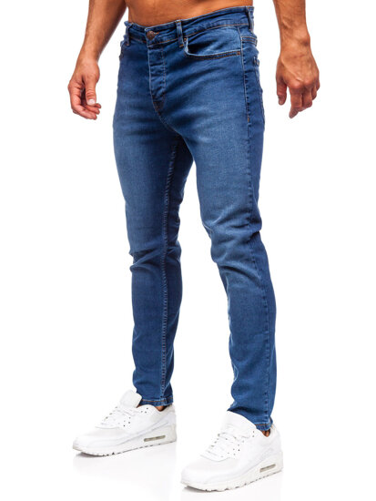 Sötétkék férfi slim fit farmer Bolf 6592