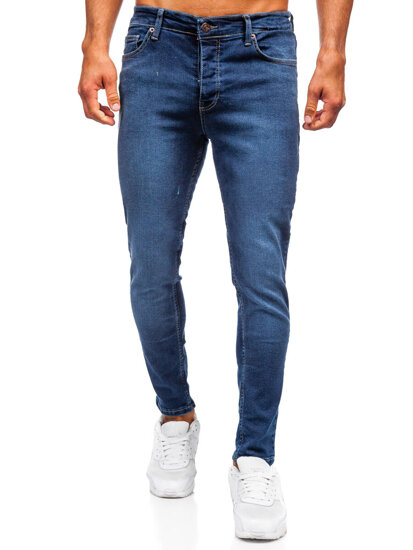 Sötétkék férfi slim fit farmer Bolf 6596