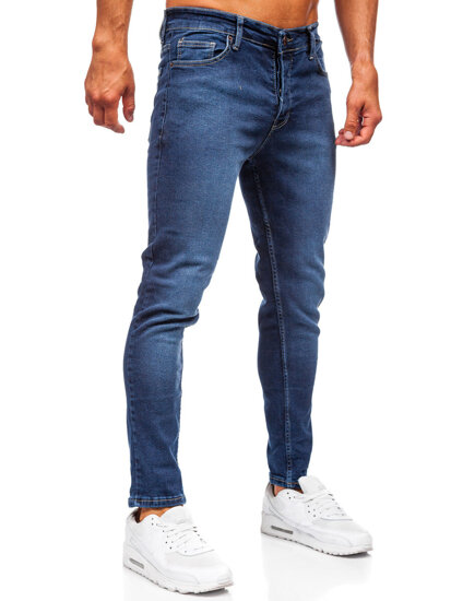 Sötétkék férfi slim fit farmer Bolf 6596