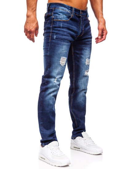 Sötétkék férfi slim fit farmer Bolf MP0017BS