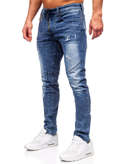 Sötétkék férfi slim fit farmer Bolf MP0045B