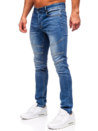 Sötétkék férfi slim fit farmer Bolf MP0082BS