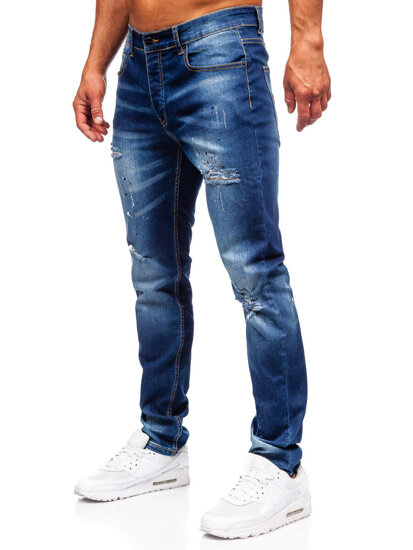 Sötétkék férfi slim fit farmer Bolf MP0170BS