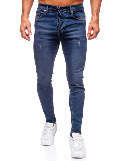 Sötétkék férfi slim fit farmernadrág Bolf 6257