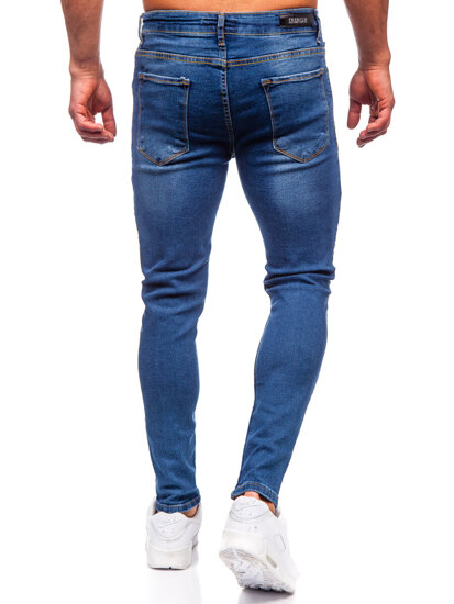 Sötétkék férfi slim fit farmernadrág Bolf 6262