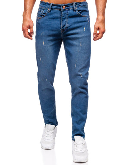 Sötétkék férfi slim fit farmernadrág Bolf 6452