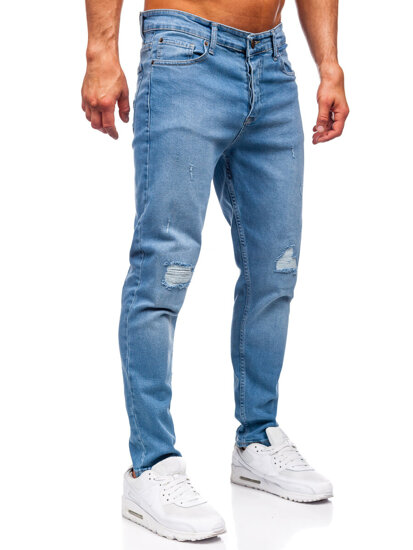 Sötétkék férfi slim fit farmernadrág Bolf 6462