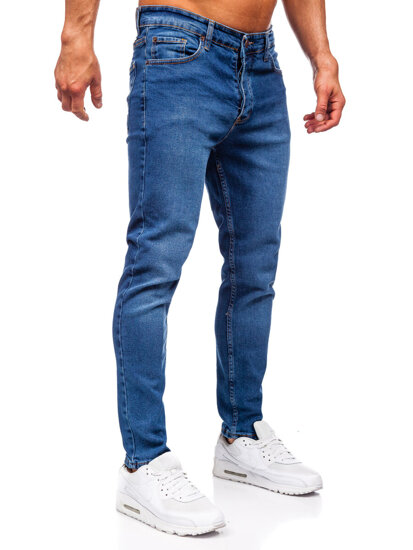 Sötétkék férfi slim fit farmernadrág Bolf 6482