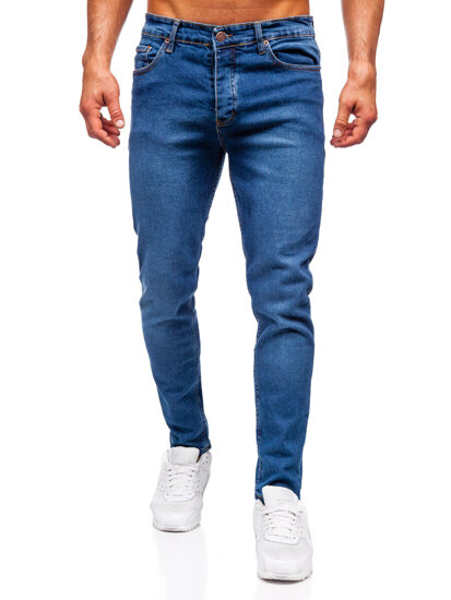 Sötétkék férfi slim fit farmernadrág Bolf 6482