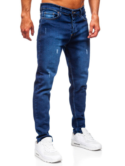 Sötétkék férfi slim fit farmernadrág Bolf 6516