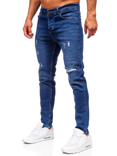 Sötétkék férfi slim fit farmernadrág Bolf 6566-2