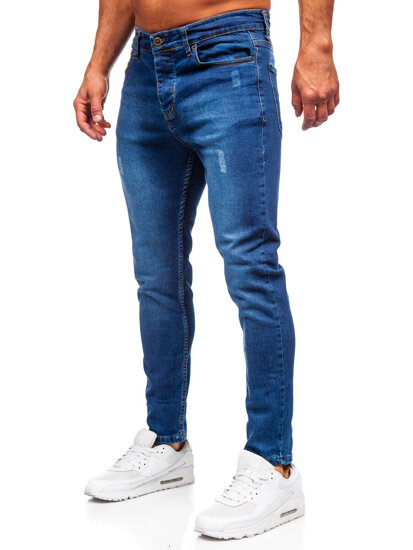 Sötétkék férfi slim fit farmernadrág Bolf 6758