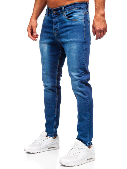 Sötétkék férfi slim fit farmernadrág Bolf 6761