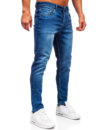 Sötétkék férfi slim fit farmernadrág Bolf 6761