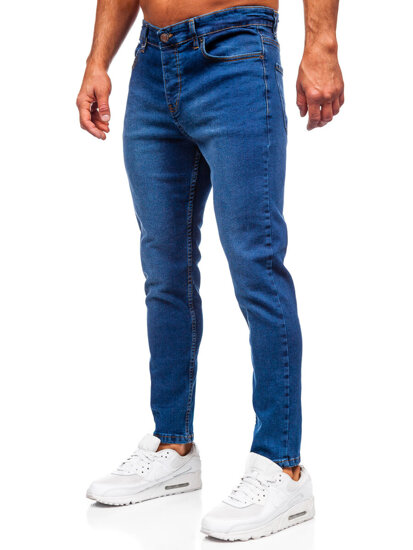 Sötétkék férfi slim fit farmernadrág Bolf 6811