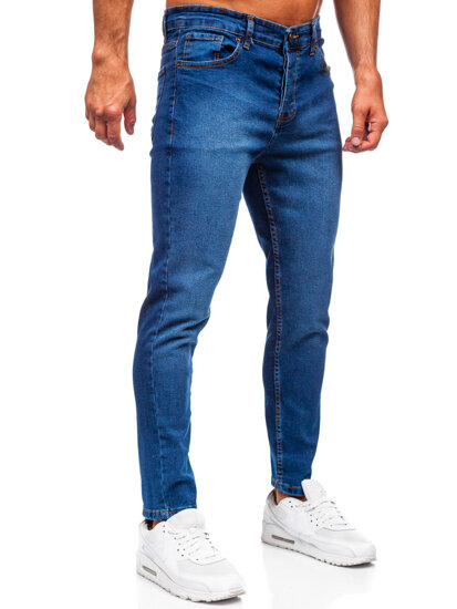 Sötétkék férfi slim fit farmernadrág Bolf 6811