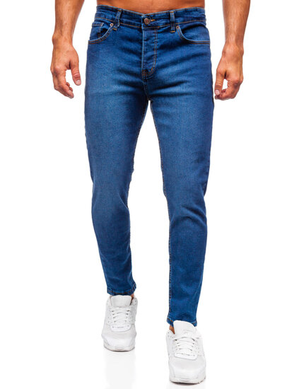 Sötétkék férfi slim fit farmernadrág Bolf 6811