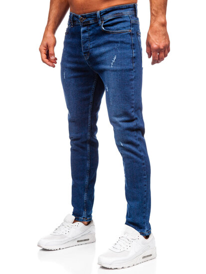 Sötétkék férfi slim fit farmernadrág Bolf 6835