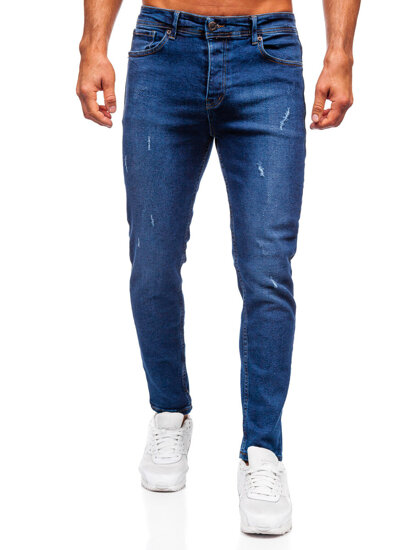 Sötétkék férfi slim fit farmernadrág Bolf 6835